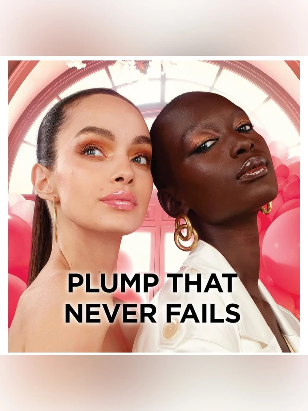 2 pack L'Oreal Paris Infallible Pro Gloss Plump Lip Gloss with Hyaluronic Acid